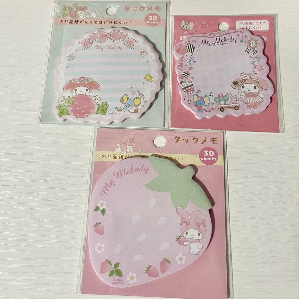 Sanrio My Melody Sticky Note Set
